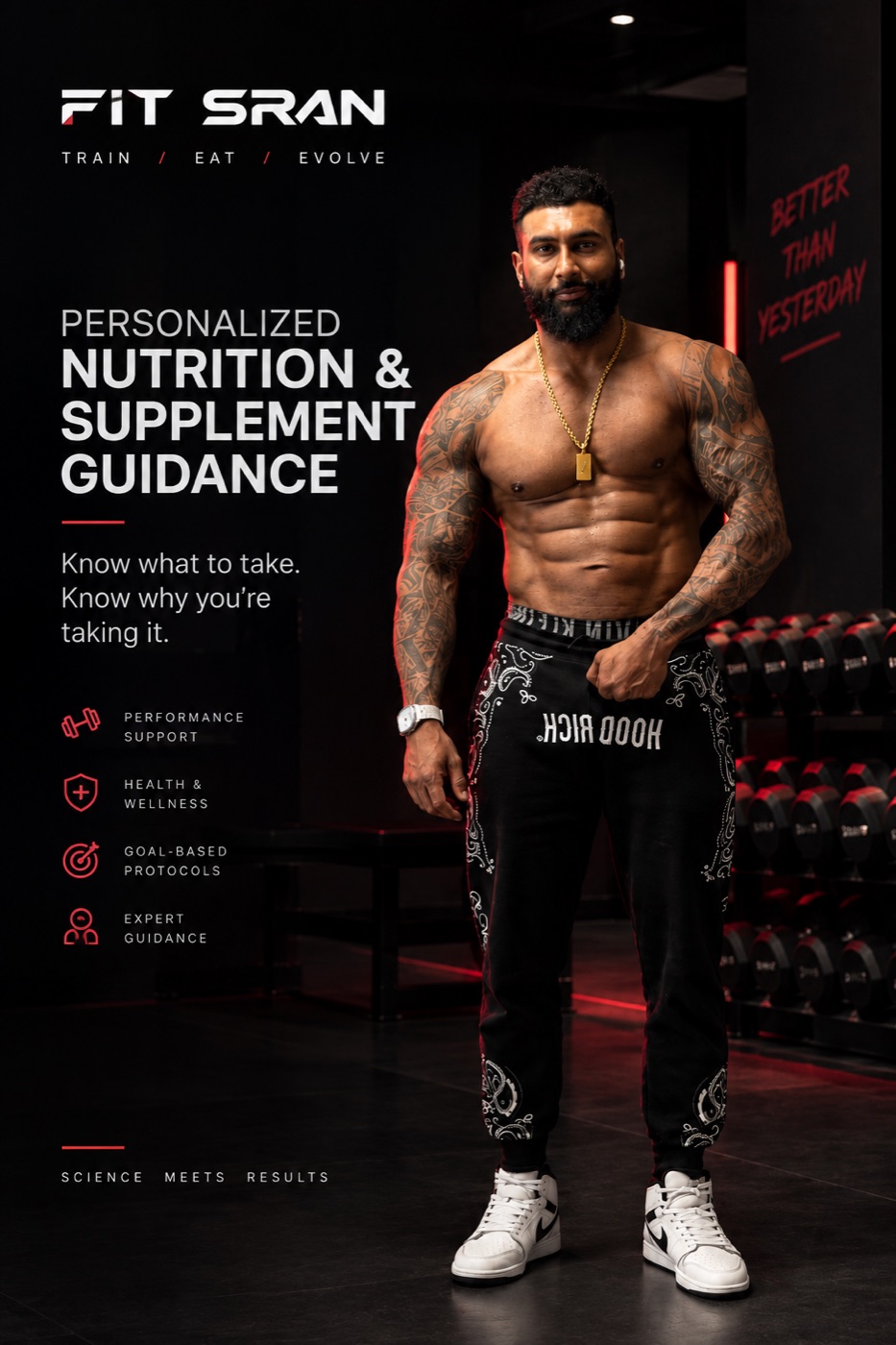 Fit Sran: personalized nutrition and supplement guidance